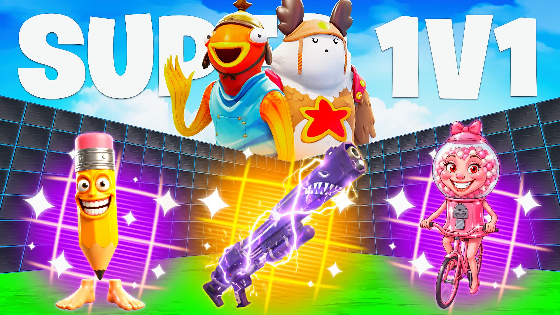 SUPER 1V1 FFA - ALL GUNS AND VEHICLES