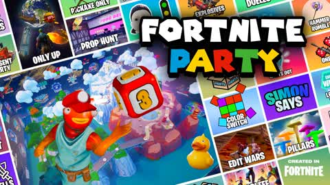 🎈 FORTNITE PARTY 👑 25+ MINIGAMES