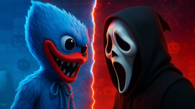 Capture 1 – Super Huggy vs Ghost🏆RED VS BLUE🔴🔵