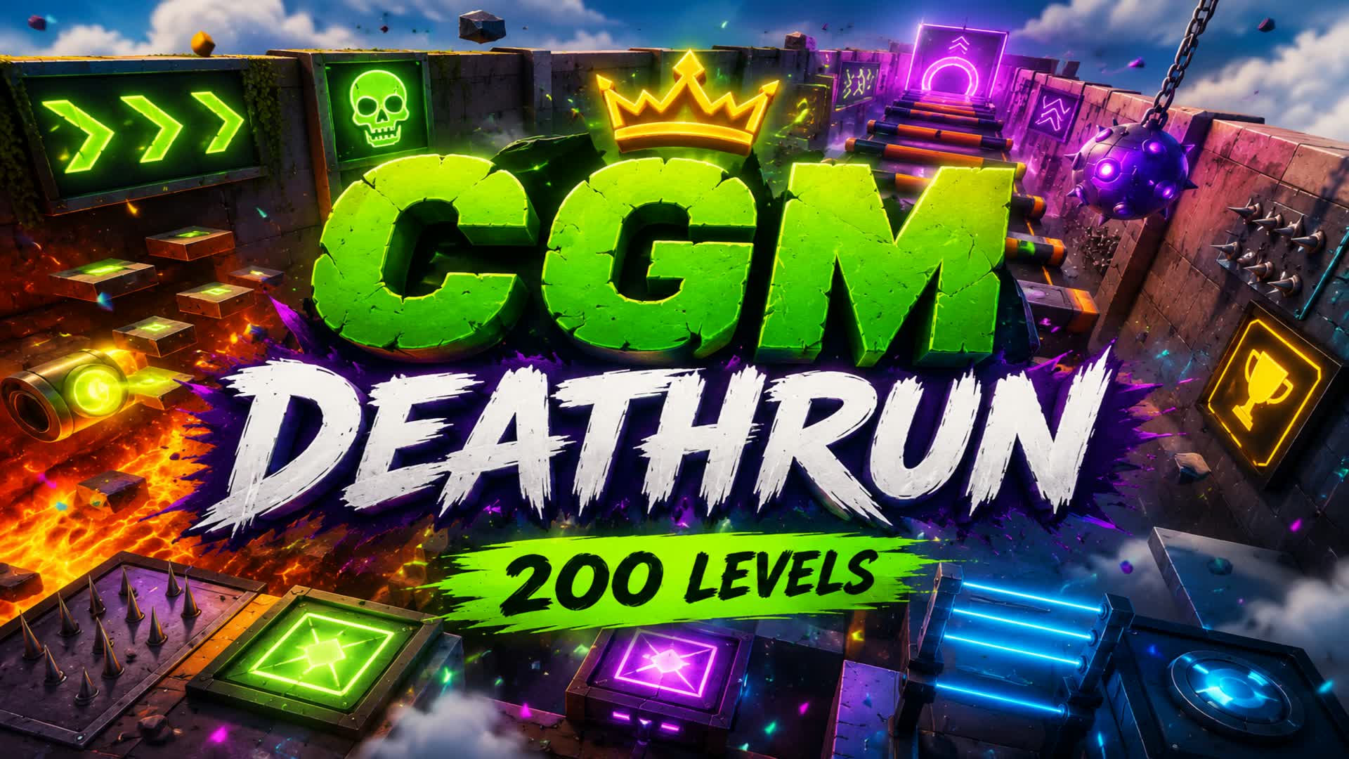 200 LEVELS | IMPOSSIBLE DEATHRUN 🔥