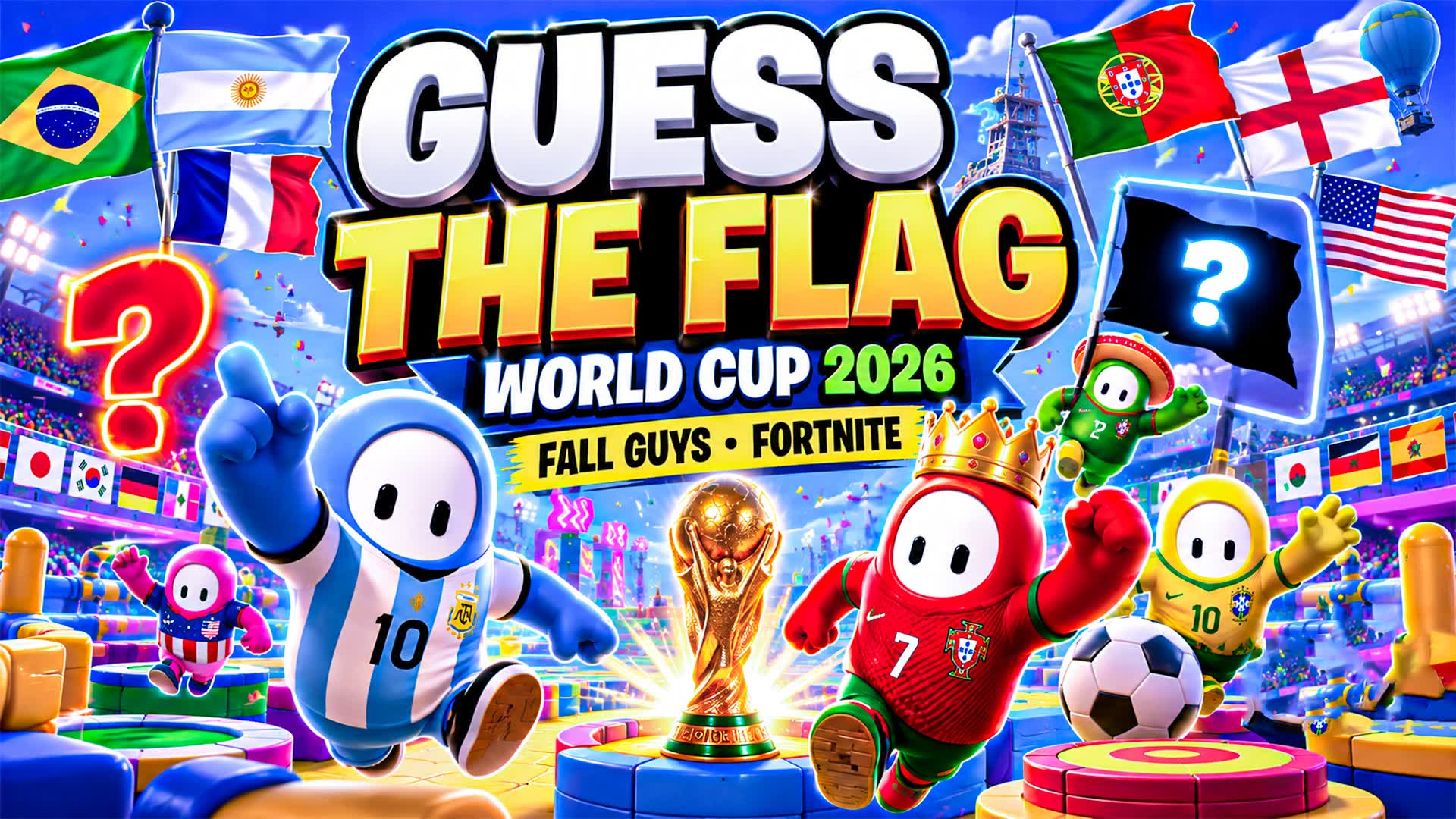 🏆 GUESS THE FLAG: WORLD CUP 2026 ⚽