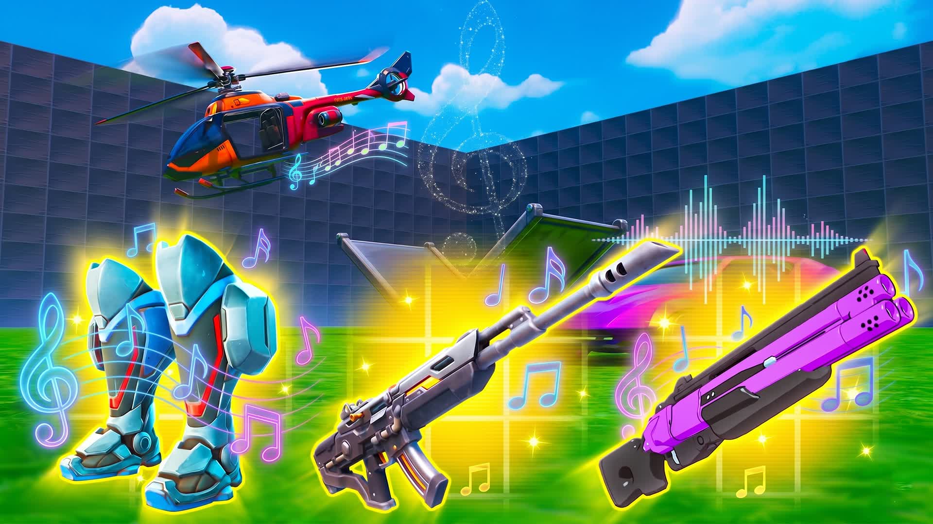 1V1 WITH GUN & MUSIC