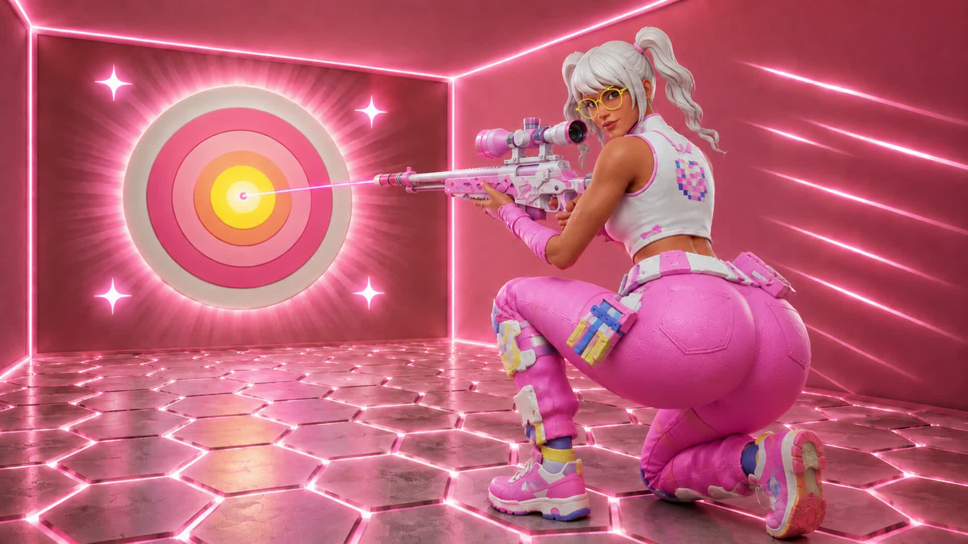 🩷🔮 PINK CRYSTAL TRICKSHOT PARKOUR 💠