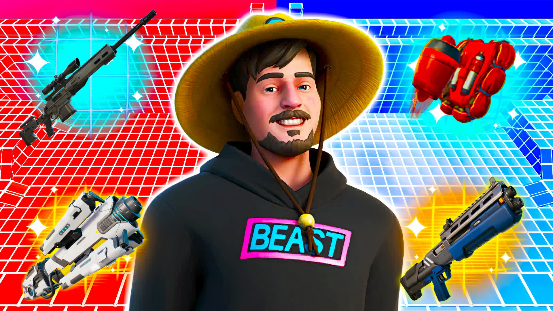 INCREDIBLE BEAST RED VS BLUE🔴🔵