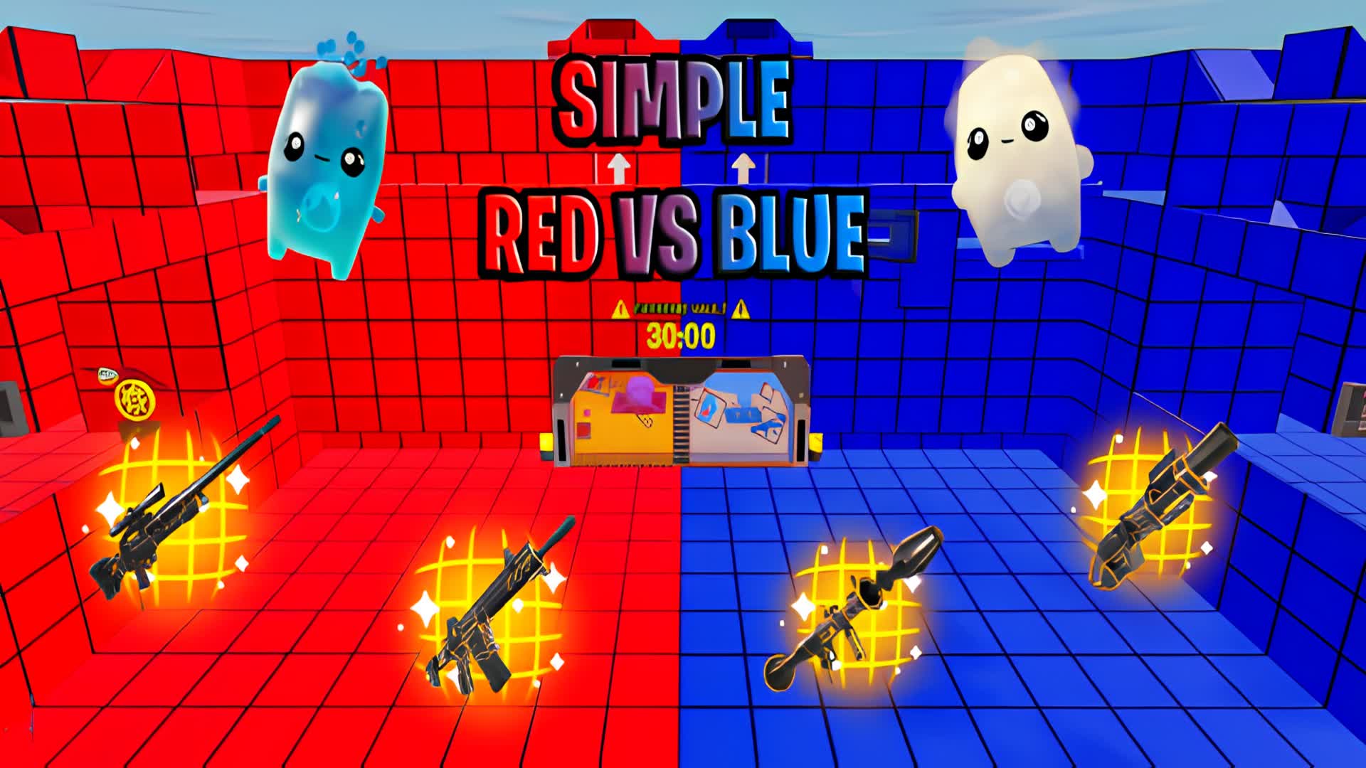 SIMPLE RED VS BLUE 🔴🔵