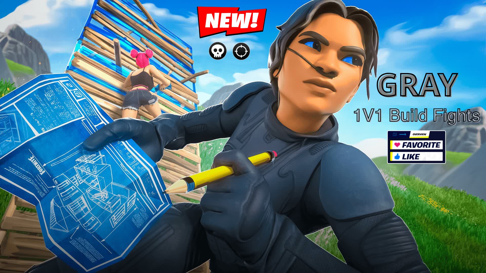 1v1 GRAY BUILD FIGHTS🌟[1.0]