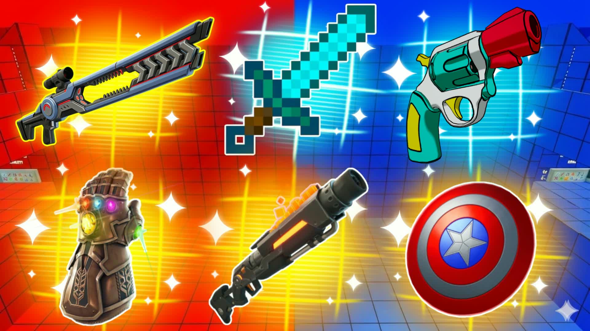 CRAZYレッド対ブルー🔴🔵1234B1