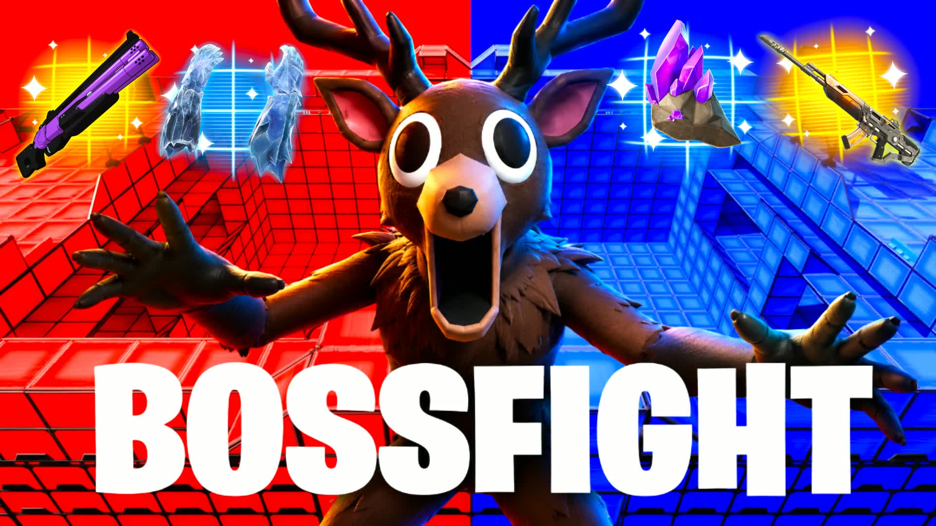 RED VS BLUE STARWARS bossfight deer