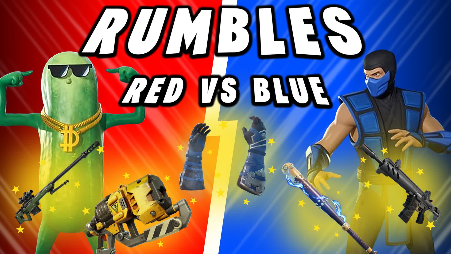 RED VS BLUE RUMBLE🔴🔵 BY CACTOOOS