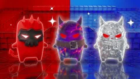 SUPER CRAZY FUN RED VS BLUE 🔴🔵HAPPY