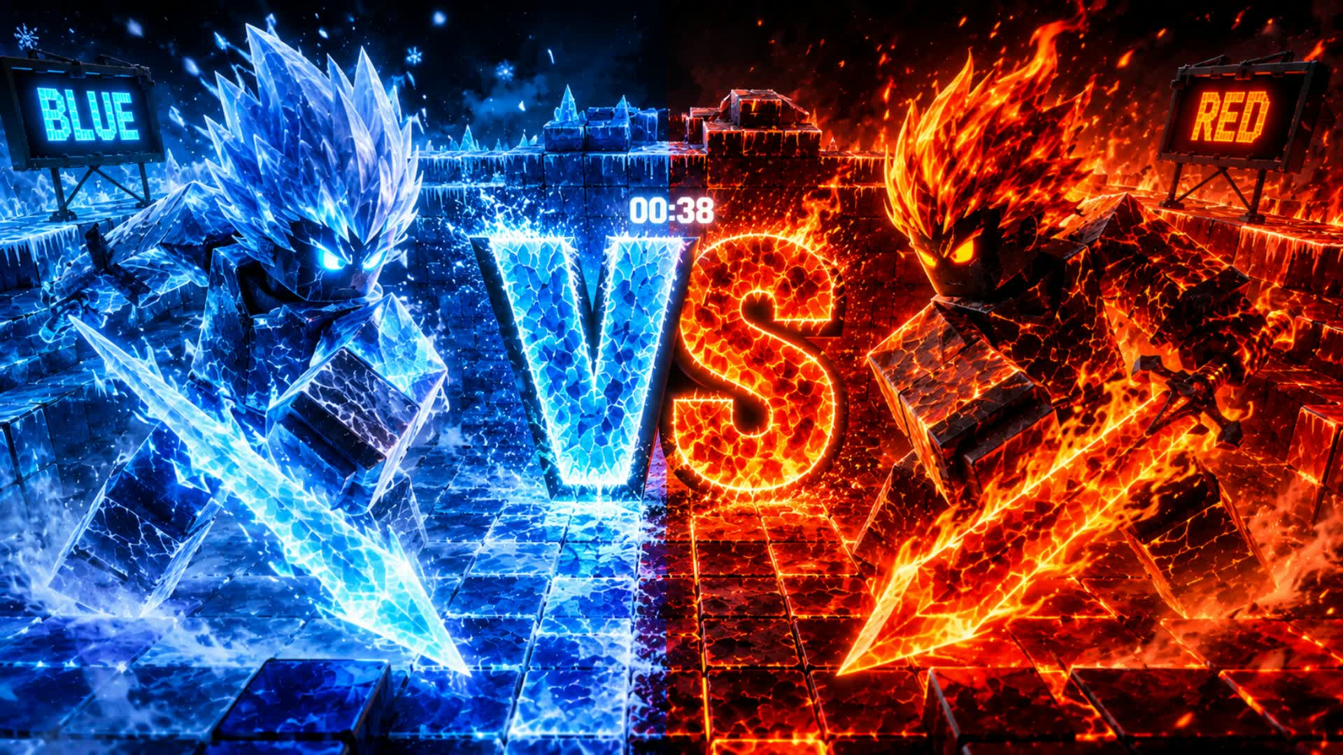 SUPER CRAZY RED VS BLUE