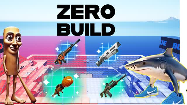 PRO RED VS BLUE 🔴🔵 (ZERO BUILD)