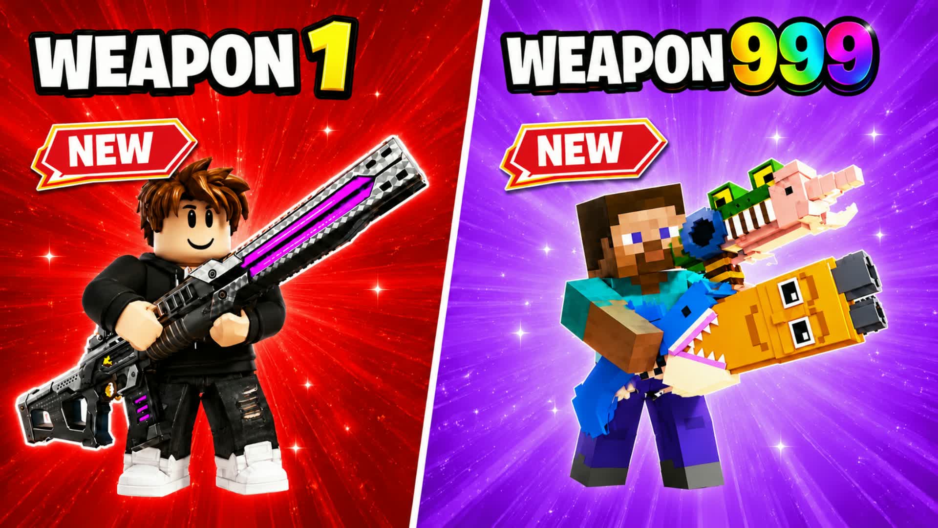 😎SUPER EXTREME GUN GAME 🔫ONE SHOOT