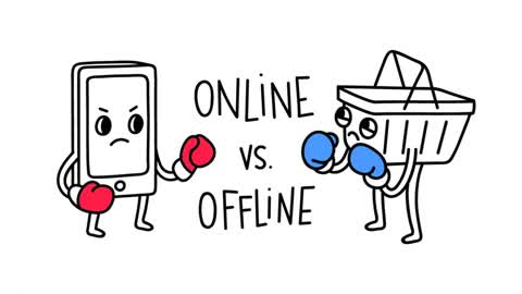 ONLINE vs OFFLINE 🎮🌎 CRAZY VIDEO GAME