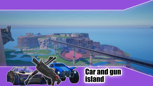 Car and gun island