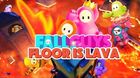 FALL GUYS FLOOR IS LAVA 🌋