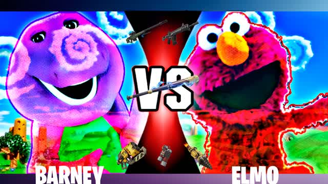 Capture 1 – 🟣 BARNEY vs ELMO 🔴RED vs PURPLE PUPPET
