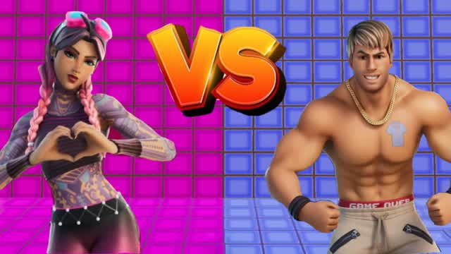 HUZZ vs BRUZZ (Team PVP) 🎀🔵