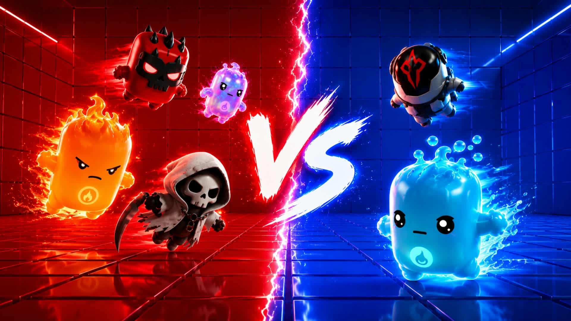 RED VS BLUE 素手による対決🔴🔵