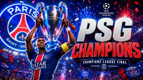 ⚽PSG CHAMPIONS LEAGUE WINNER!!!