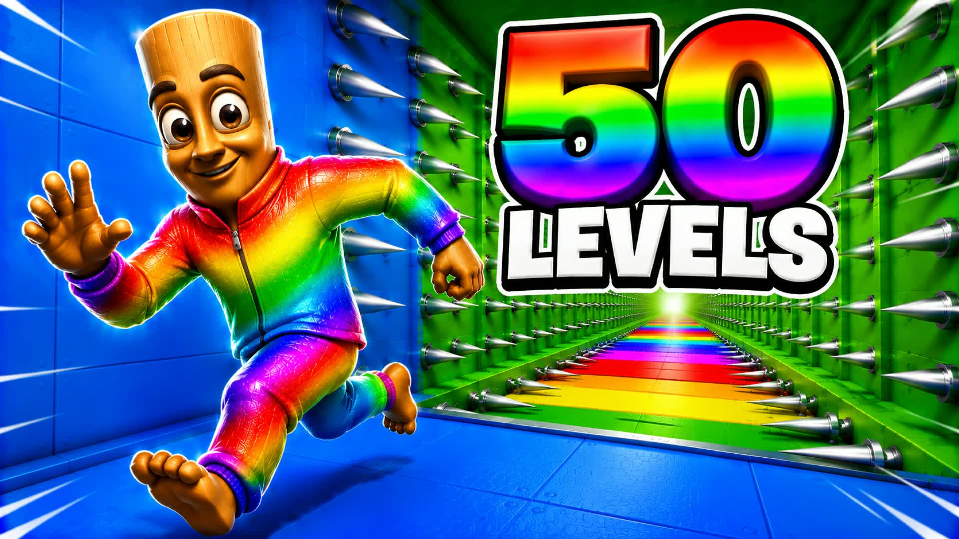 rainbow parkour (50 levels)