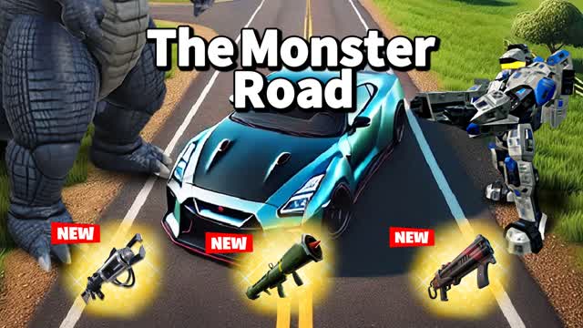 🦖MONSTER ROAD FFA🚗