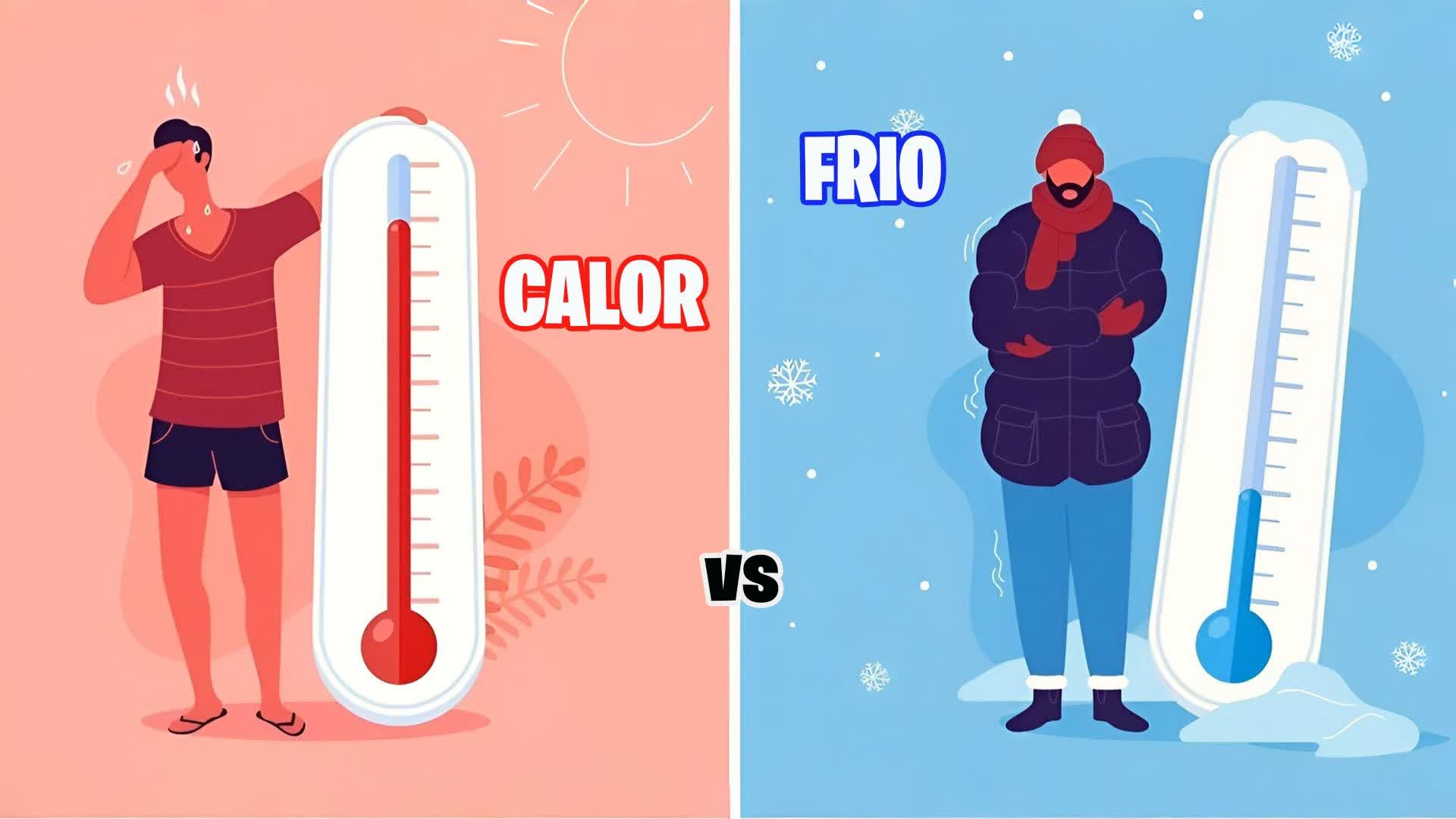 🥶 FRÍO vs CALOR 🥵 ☀️ SOL vs NIEVE ❄️