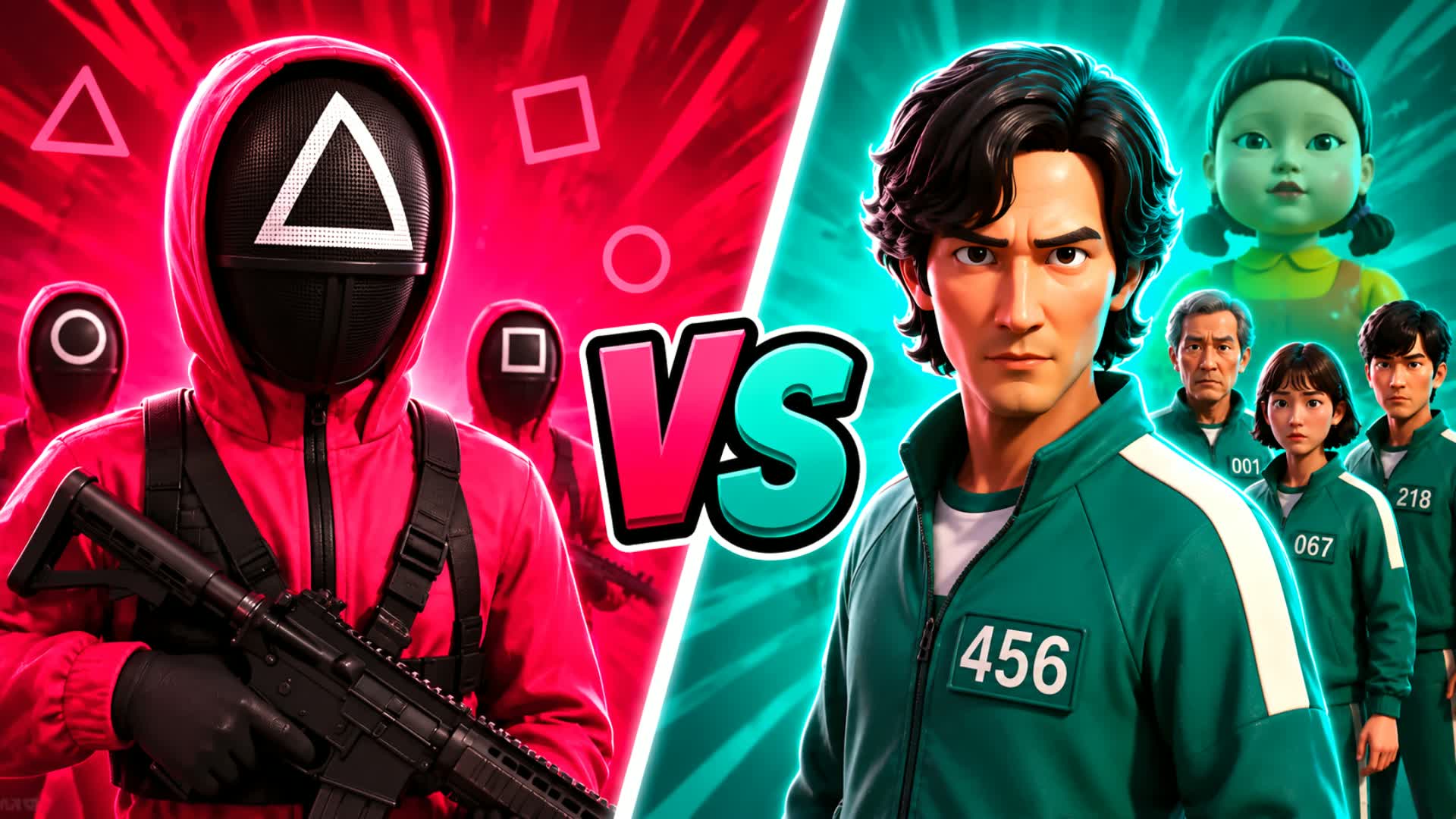 BRAND NEW RED VS BLUE 🔴🔵 Squid Game