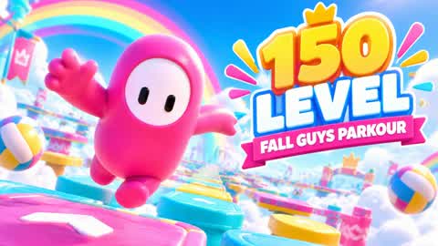 150 LEVEL FALL GUYS DEATHRUN! 🌈