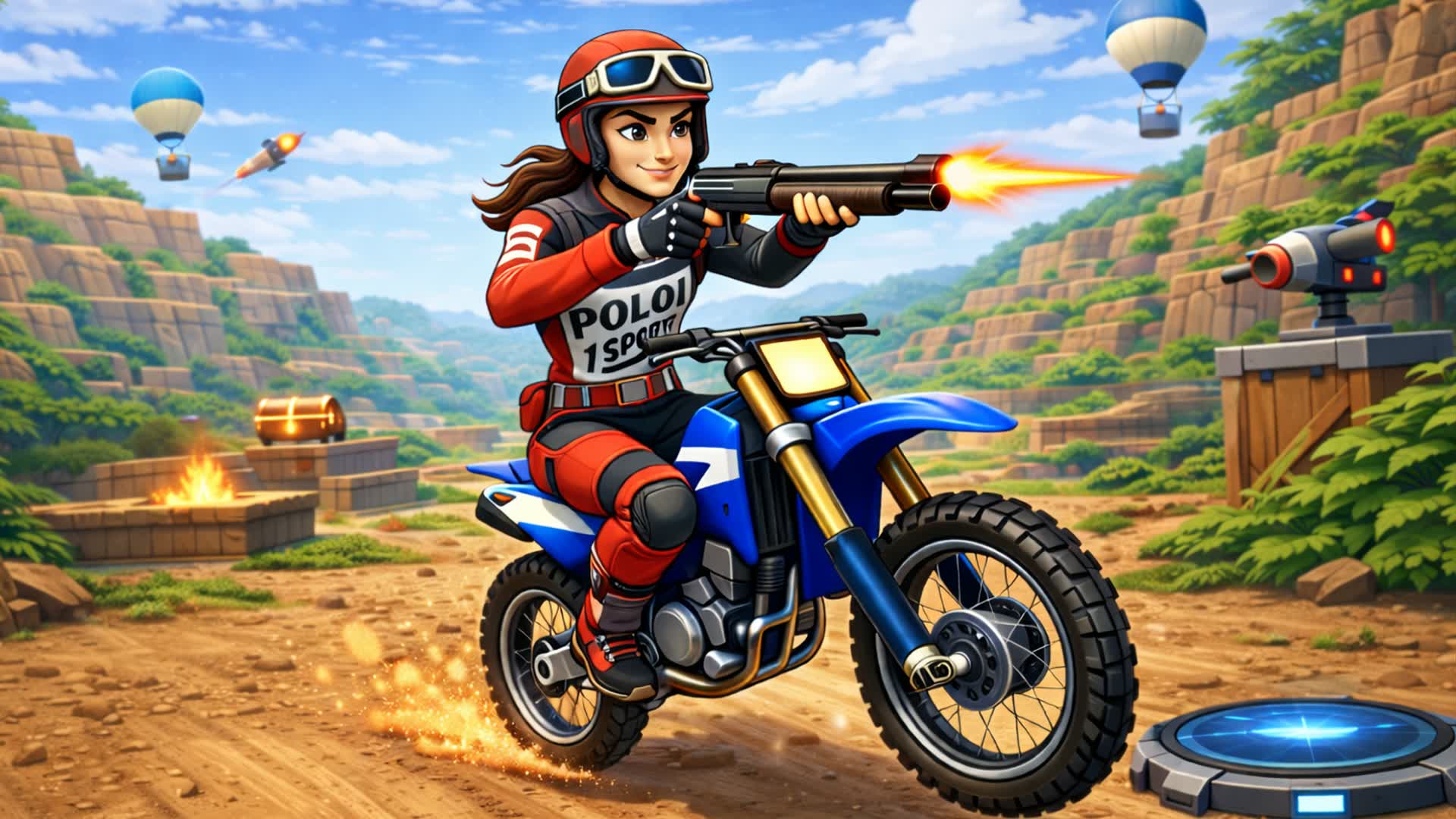 ダートバイク デスラン(銃あり)