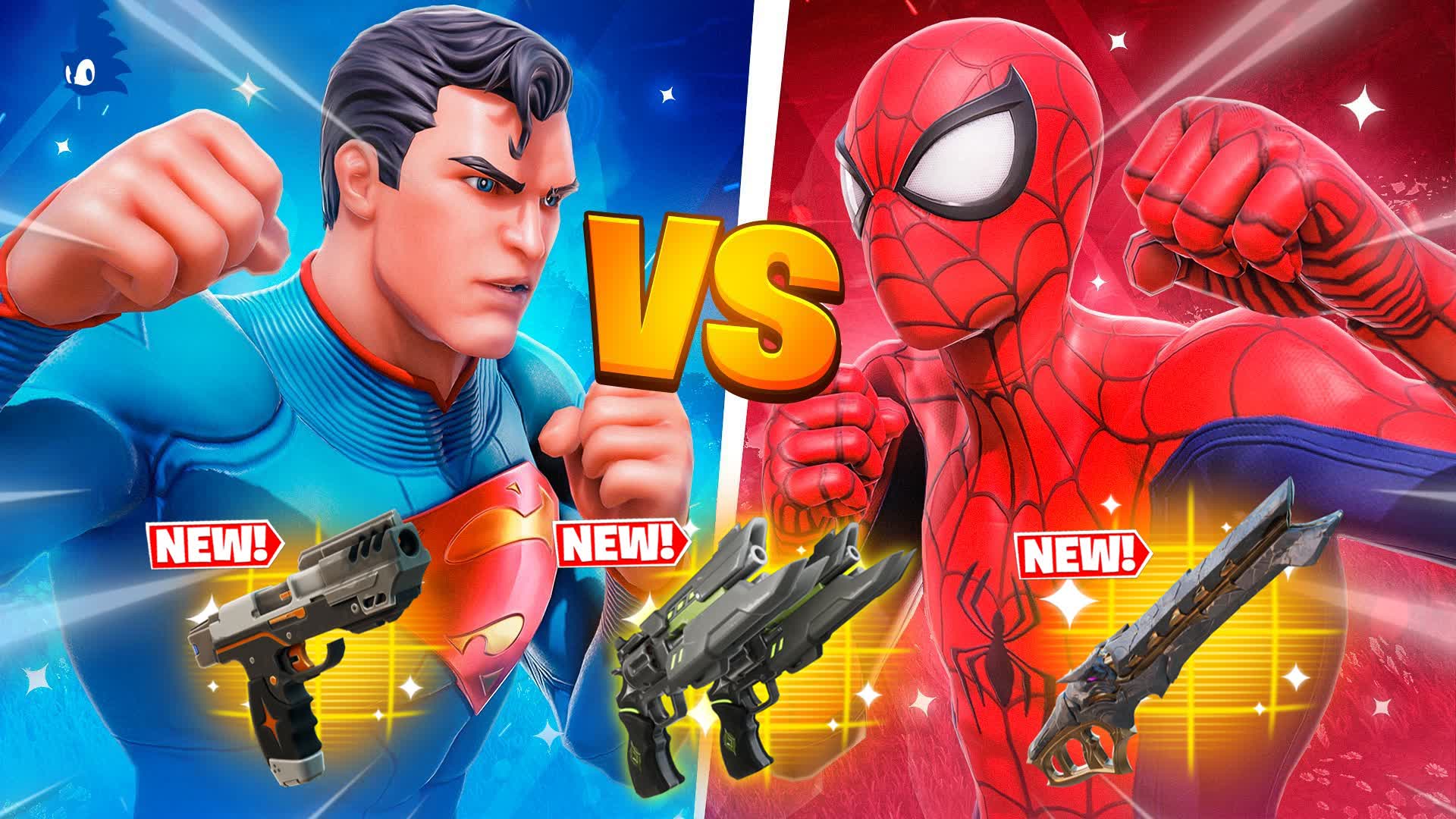 SUPERMAN VS SPIDERMAN 🔴 RED VS BLUE 🔵