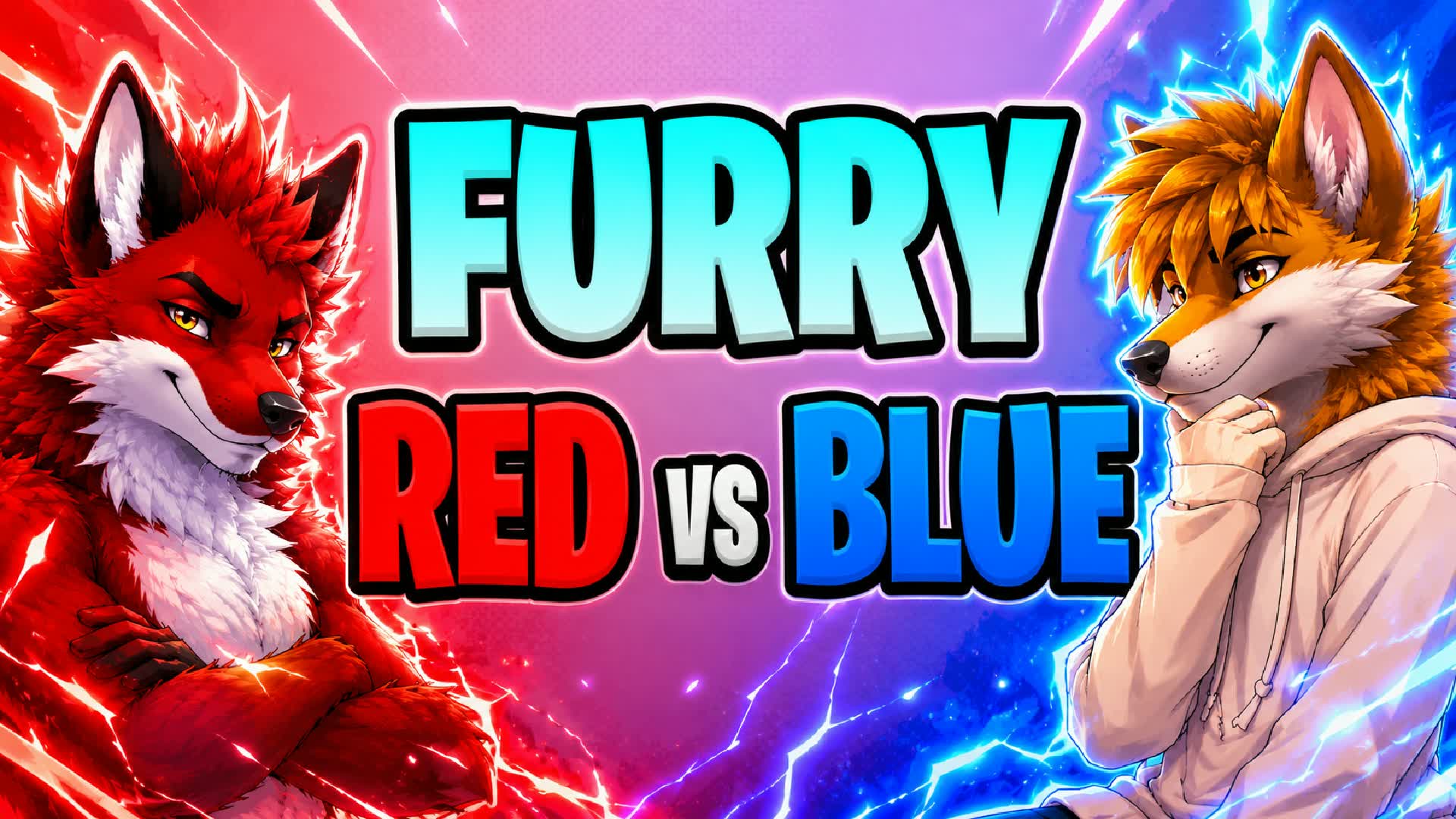 FURRY RED VS BLUE
