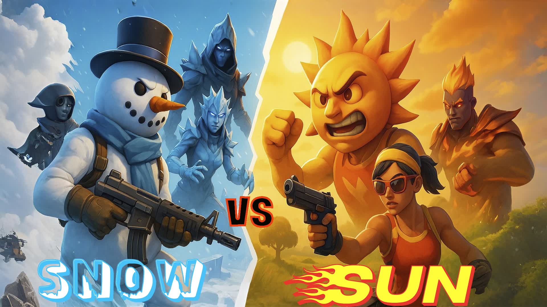 ☃️SNOW vs SUN ☀️HEAT vs COLD 🥶CHRISTMAS