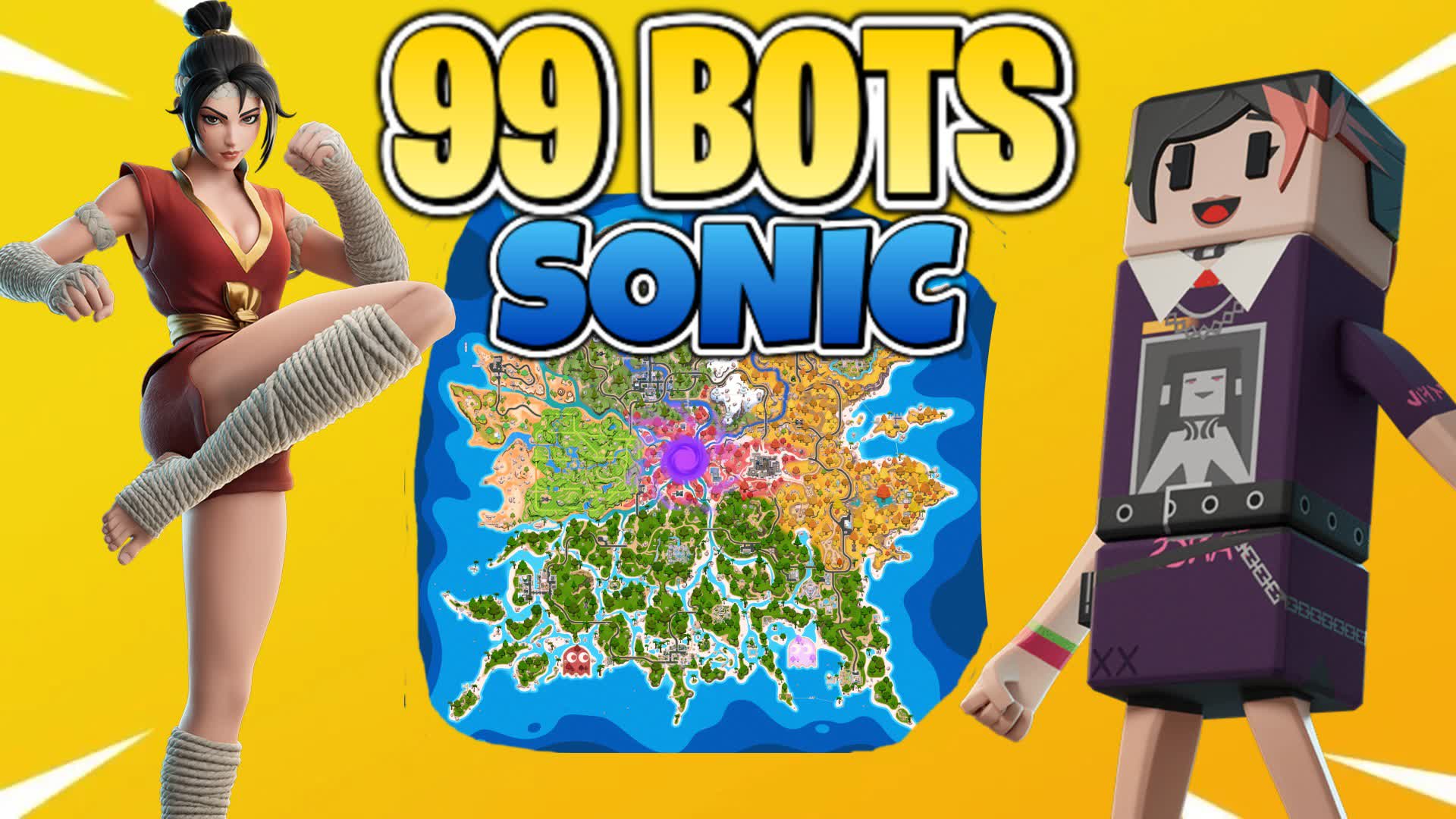 99 BOTS SONIC 🔵🔴 — Fortnite island 0455-7502-2802 by deluluking 49