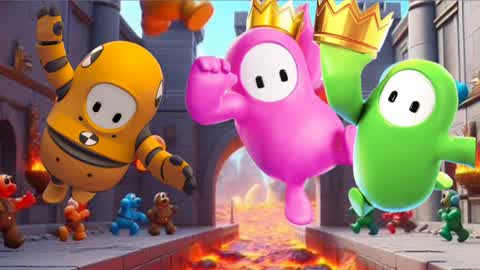 🏰🔥Fall guys Castle Escape 🔥🏰
