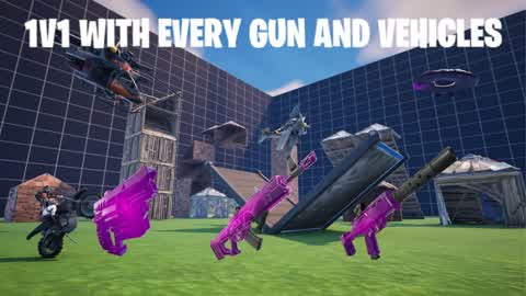 1V1 WITH EVERY GUN AND VEHICLES