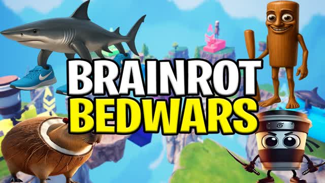 🦈CRAZY BRAINROT BEDWARS🛌