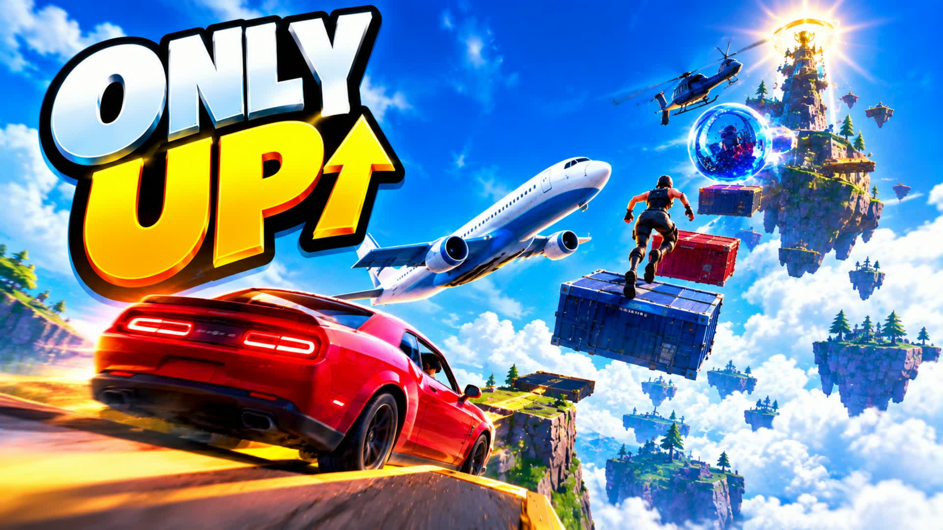 ONLY UP 🏎️➡️✈️➡️👣➡️🔵 (Moving ball)