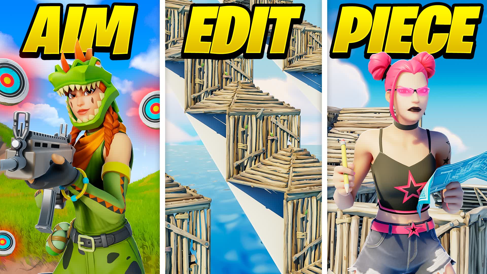 Aim Edit Piece & Freebuild 🎯 — Fortnite island 9287-6201-9953 by Destra YT