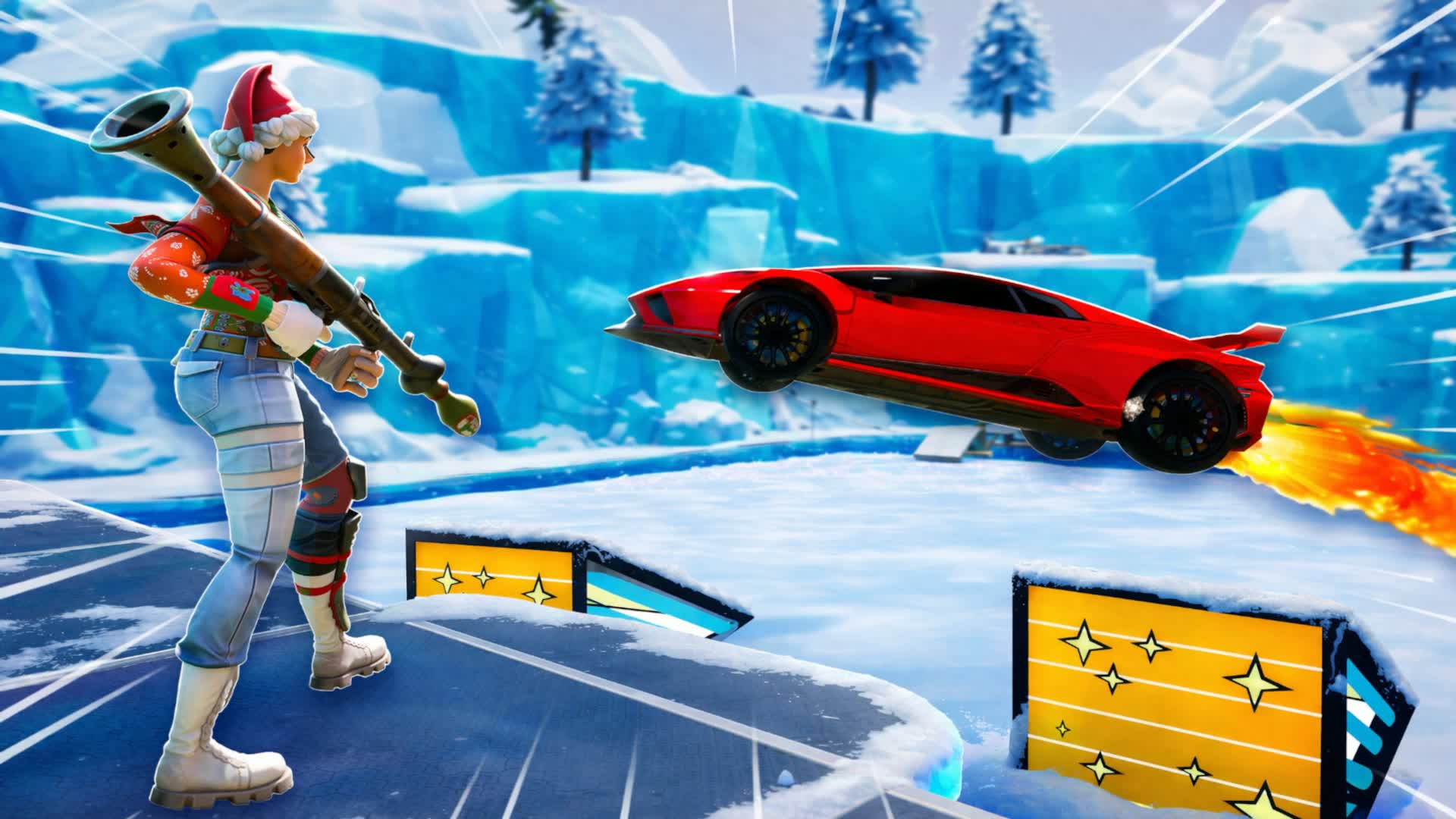 ウィンターロケット vs 車 [ゴート]