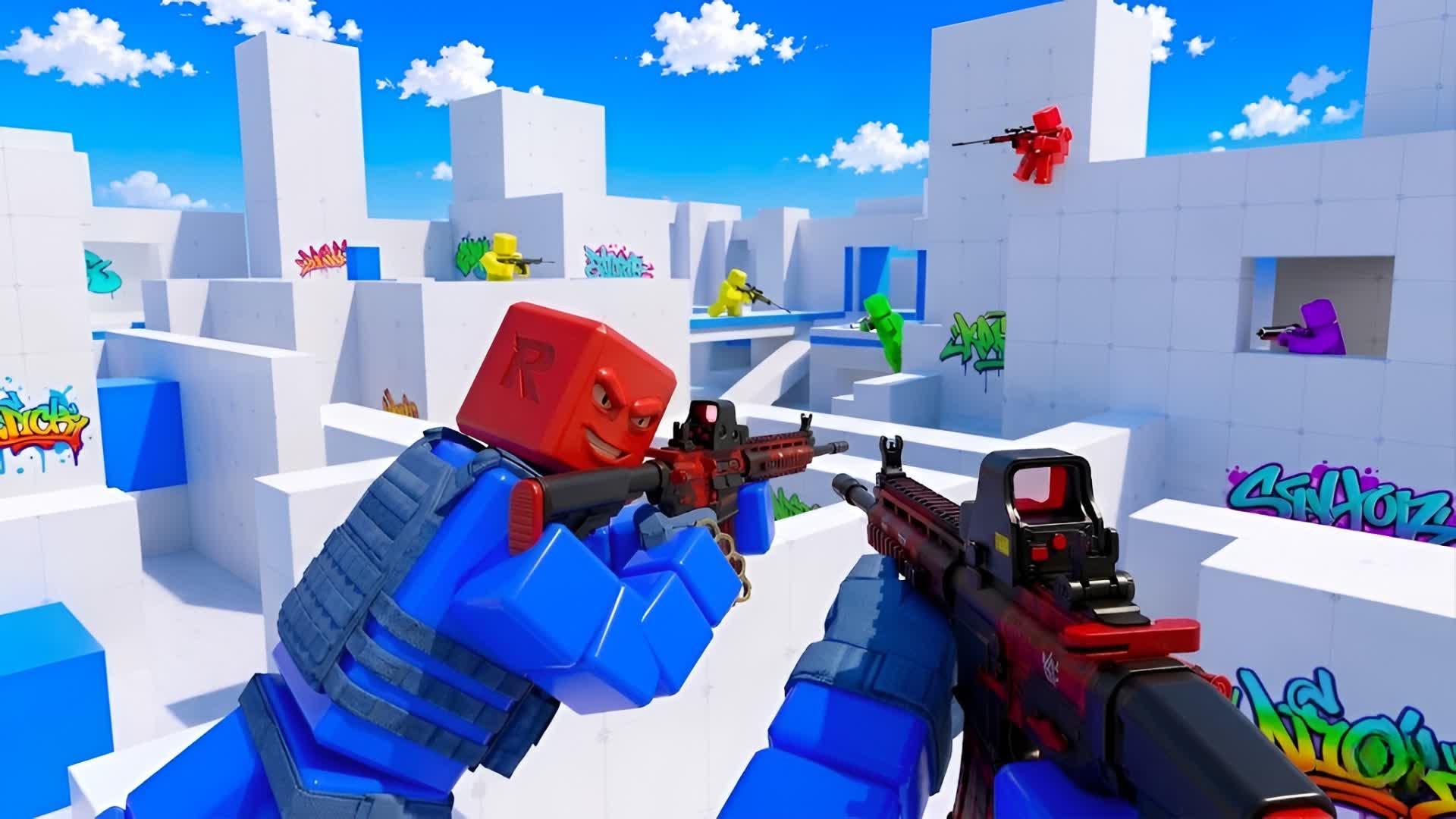 RED VS BLUE 🔴🔵 EXTREME EVERY GUNS 🎯