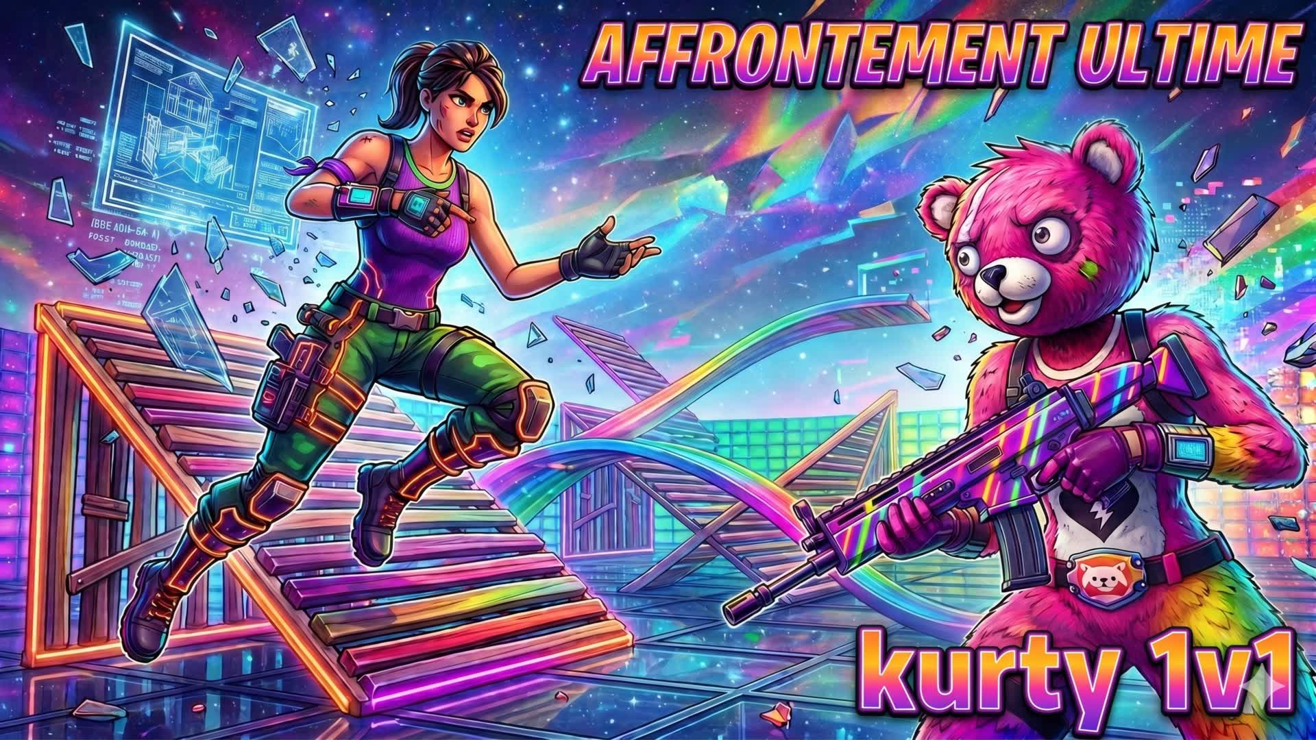 1V1 (4プレイヤー) ビルドファイト