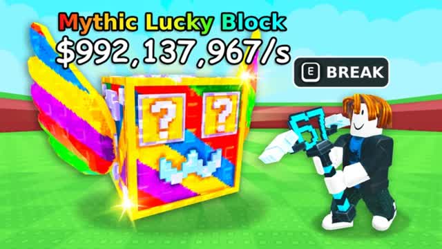 break a lucky block for brainrot