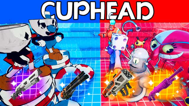 🔴 CUPHEAD VS VILLAINS🔵RED VS BLUE 🎲