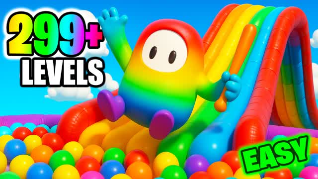 🌈FUN EASY FALL GUYS OBBY PARKOUR