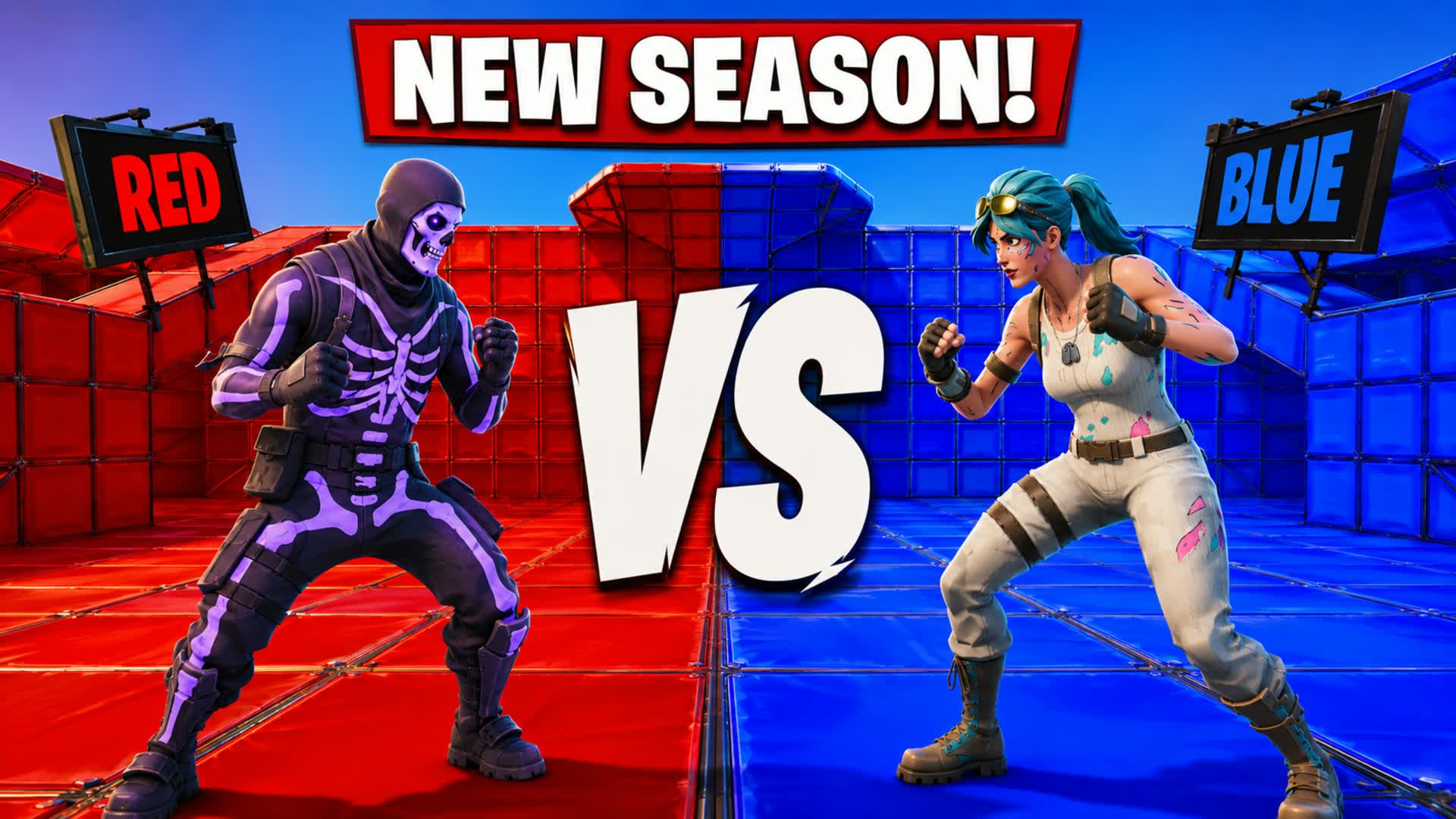 RED FUNNY VS BLUE RVB