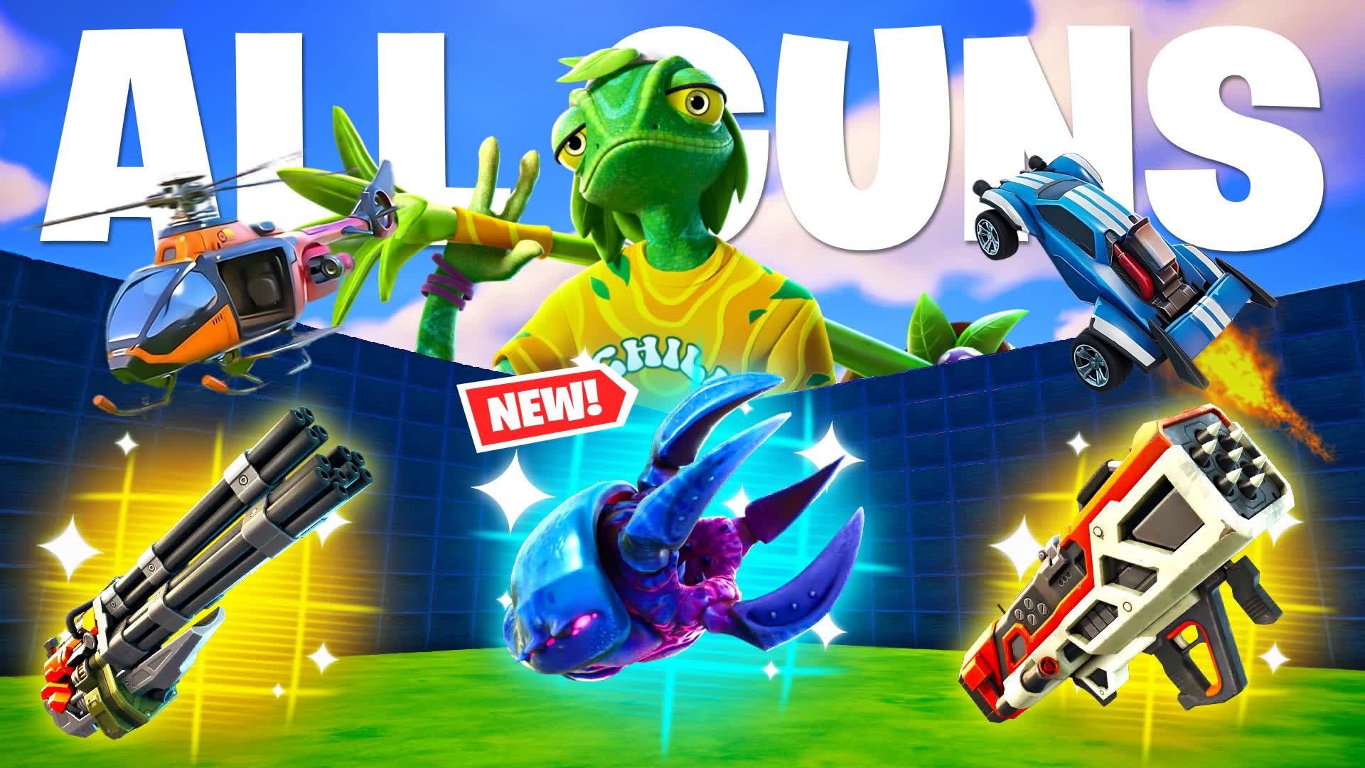 1v1 MEGA ALL GUNS & CARS
