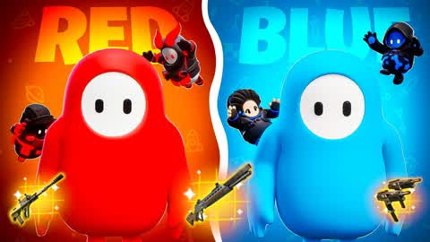 Fall Guys - 🔴RED VS BLUE🔵