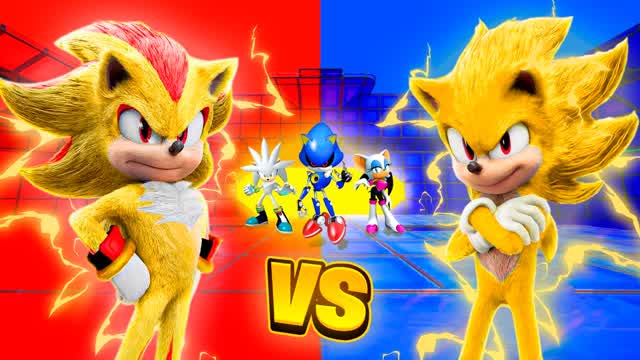 SONIC VS SHADOW 🔴🔵 RED VS BLUE