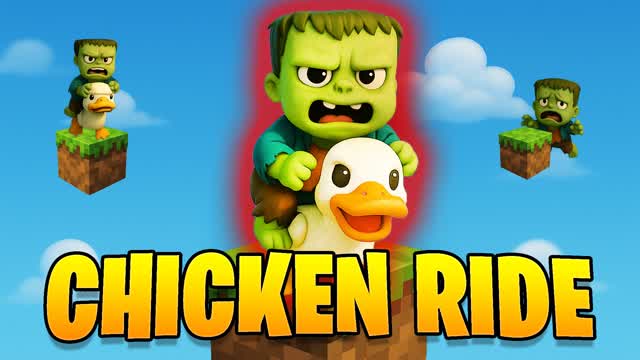 🐔CHICKEN JOCKEY RIDE🧟|| DEATHRUN🏃♀️